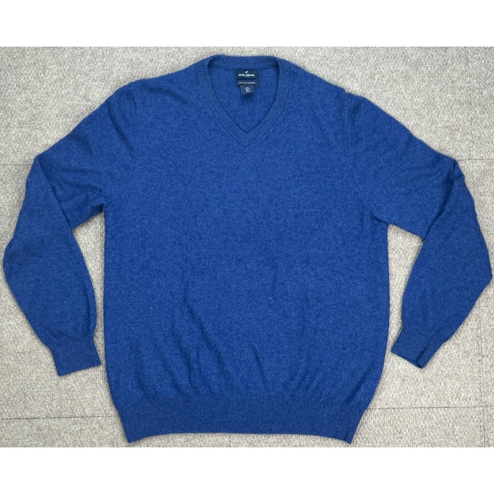 Daniel‎ Hechter Men's 100% 2-Ply Cashmere Long Sleeve Sweater Size Large